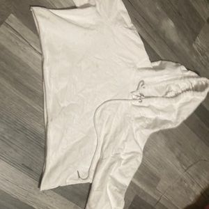 White super-cropped sweatshirt